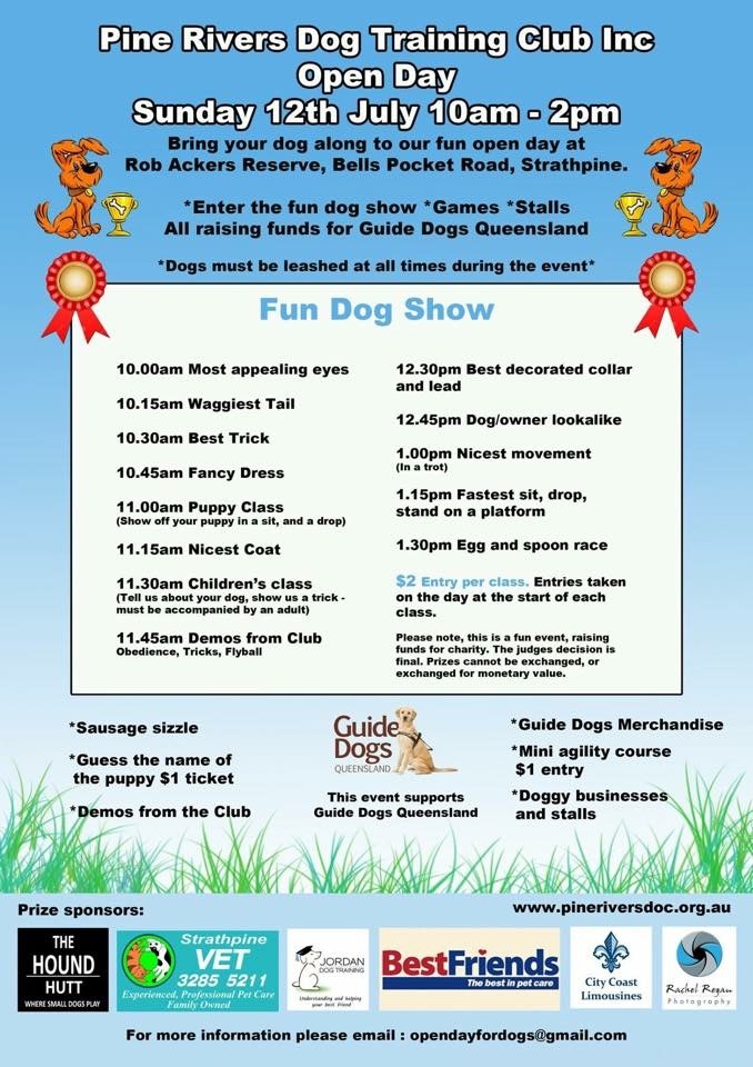 Pine Rivers Dog Club Open Day